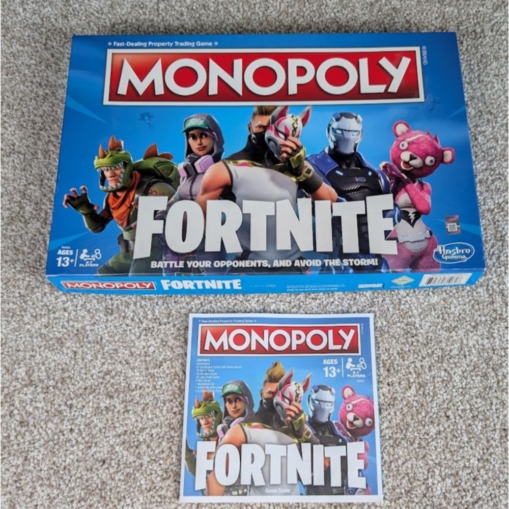 Hasbro Monopoly Fortnite Edition Board Game - Game Board, Dice and Box Only - Picture 4 of 7